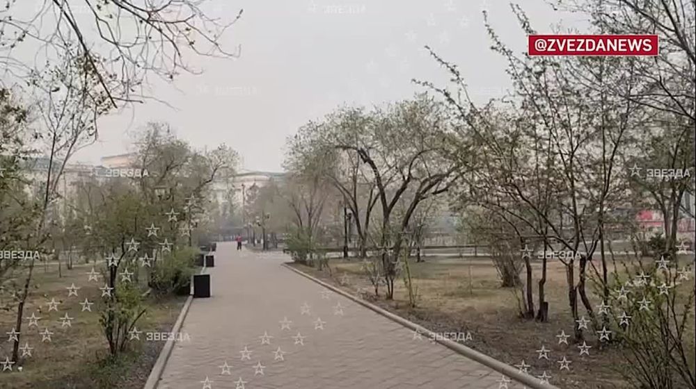 Читу заволокло едким дымом из-за лесных пожаров — вблизи столицы Забайкалья несколько очагов возгорания