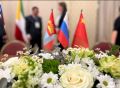 Торжественный приём официальных делегаций из Китая, Монголии и России, принимающих участие в торжественных мероприятиях, посвященных празднованию Дня города -2025, прошел сегодня, 24 мая, в конференц-зале гостиницы Монблан