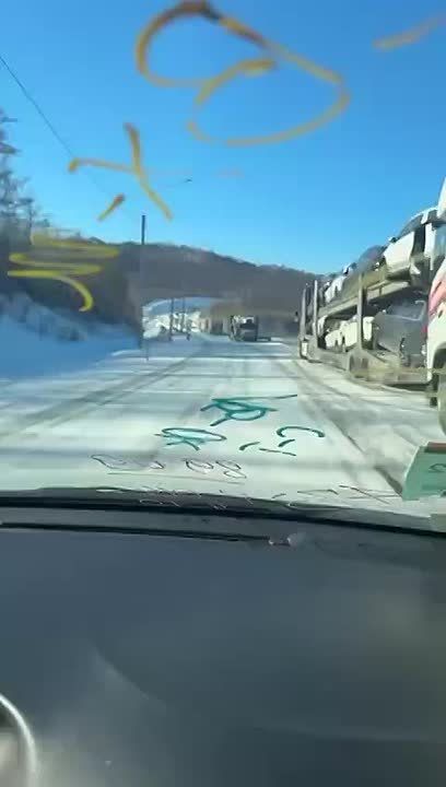 В Забайкалье снежные пробки парализовали несколько федеральных трасс