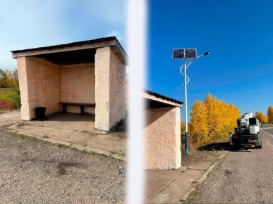 Освещение, дорожные знаки, тротуарное покрытие, скамейка и урна появились у одного из остановочных пунктов на подъезде к селу Шишкино - после того, как жители дачного кооператива неподалеку обратились в прокуратуру