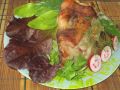 Необычное копчение: одновременно курица и свиная рулька