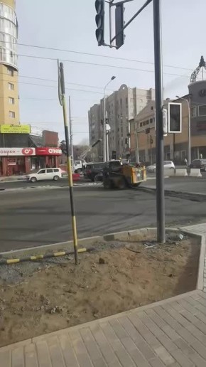 Часть участка Новобульварной от Бутина до Журавлёва уже заасфальтировали