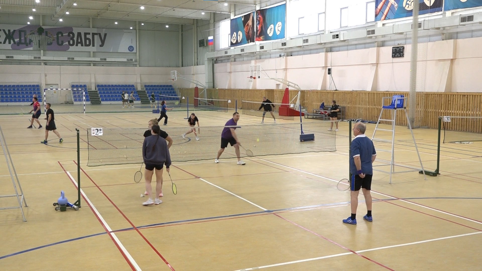 В Чите стартовал второй чемпионат Забайкальского края по бадминтону среди ветеранов