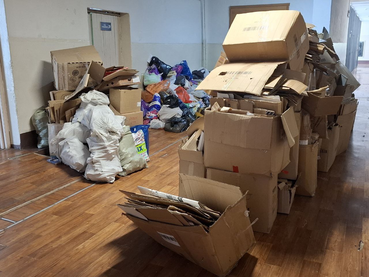 Школа №26 в Чите собрала около тонны макулатуры