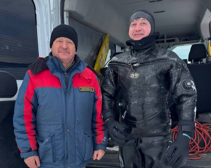 Спасатели ГУ «Забайкалпожспас» завершили тренировку «Тонкий лед»