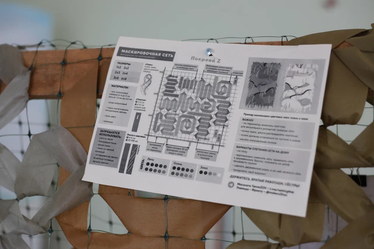 «Волонтерство объединило посёлок»: Забайкальцы из Новоорловска сплели более тысячи квадратных метров сетей для СВО «Волонтерство объединило посёлок»: Забайкальцы из Новоорловска сплели более тысячи квадратных метров сетей для СВО