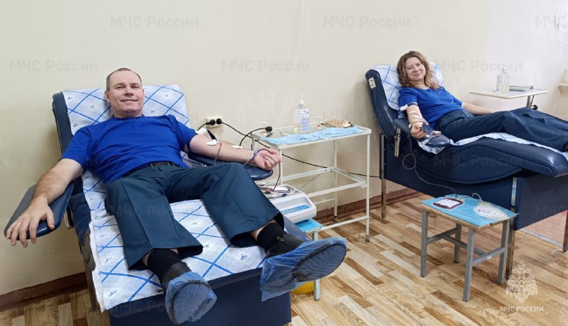 Капля крови – жизнь: спасатели Забайкалья сдали кровь для участников СВО