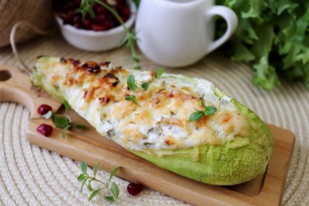 Кабачок с творожной начинкой: простой и вкусный рецепт для любого ужина