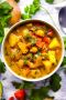 Тепло в каждой ложке: вкусный суп карри с нутом и картофелем
