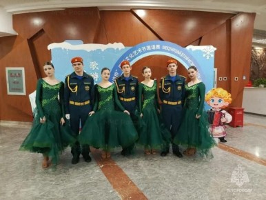 Кадеты пожарно-спасательного класса МЧС из Краснокаменска стали лауреатами II степени на III международном фестивале «Мост дружбы России и Китая» в Хайларе