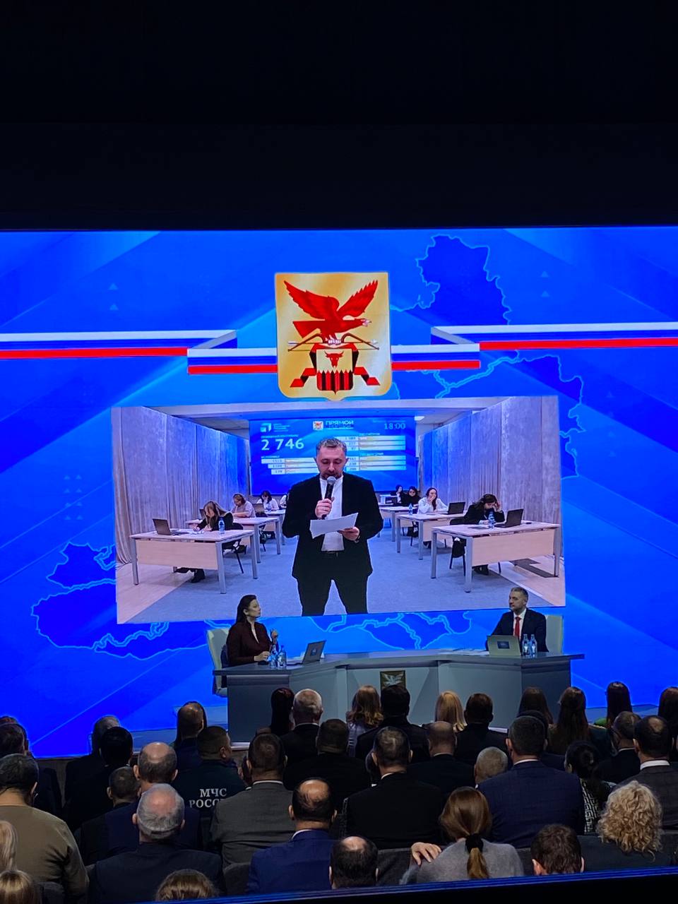 К началу «Прямого разговора» поступило 2746 вопросов