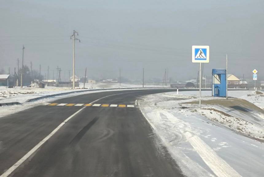 В Забайкалье отремонтировали участок трассы Чернышевск — Букачача