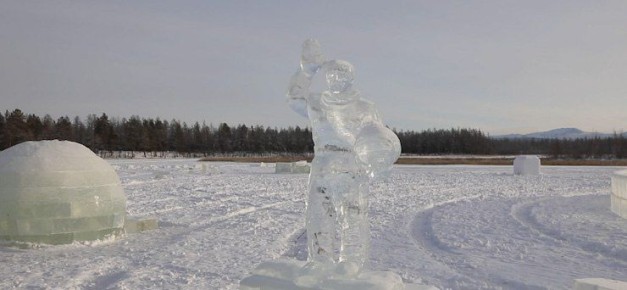 12345В Каларском округе открылся ещё один ледовый городок