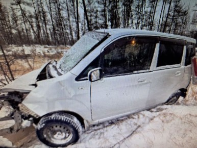15 декабря в утреннее время на региональной автомобильной дороге "Новая Кука-Могзон-Хилок", 103 км (Хилокский район) по предварительным данным водитель автомашины "Субару Stella" не справилась с управлением и допустила съезд...