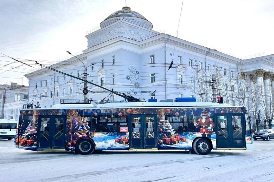 Движение троллейбусов в новогоднюю ночь