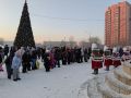 Завершили сегодняшний день на площади Труда (КСК) праздничной программой "В зимнем царстве в морозном государстве"