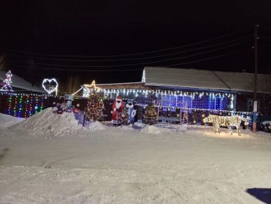 Село Красночикойского округа превратили в настоящую зимнюю сказку