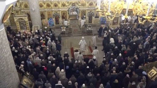 В Казанском кафедральном соборе Читы прошла Божественная служба в честь Рождества Христова