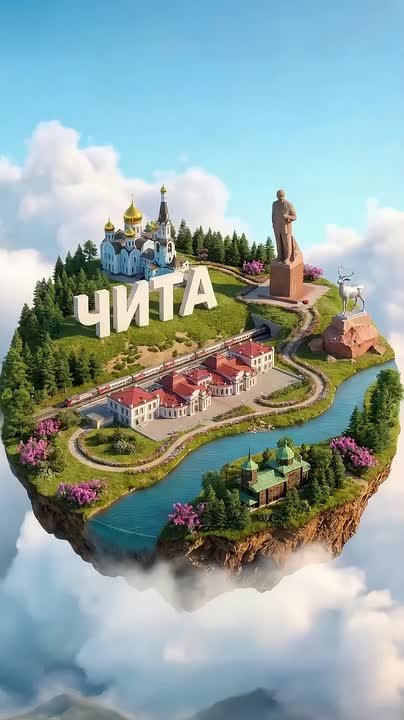 Ох, как атмосферно!. Предлагаем немного отвлечься от трудовых будней и посмотреть, как искусственный интеллект представил в миниатюре забайкальские города