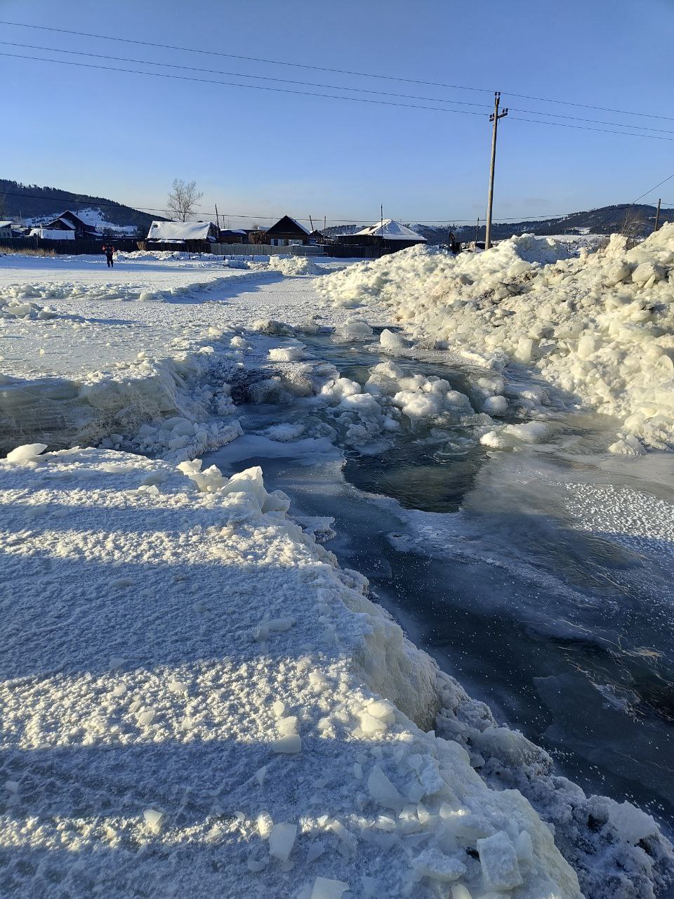 На ручье Хохотуйка прокладывают защитный канал На ручье Хохотуйка прокладывают защитный канал