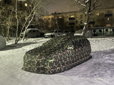 В Карымском районе полицейские установили подозреваемого в краже портативного гаража