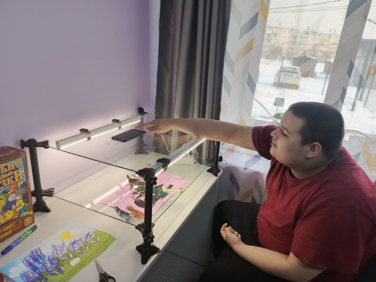 В «Лиловом доме» в Чите дети создают видеоролики В «Лиловом доме» в Чите дети создают видеоролики