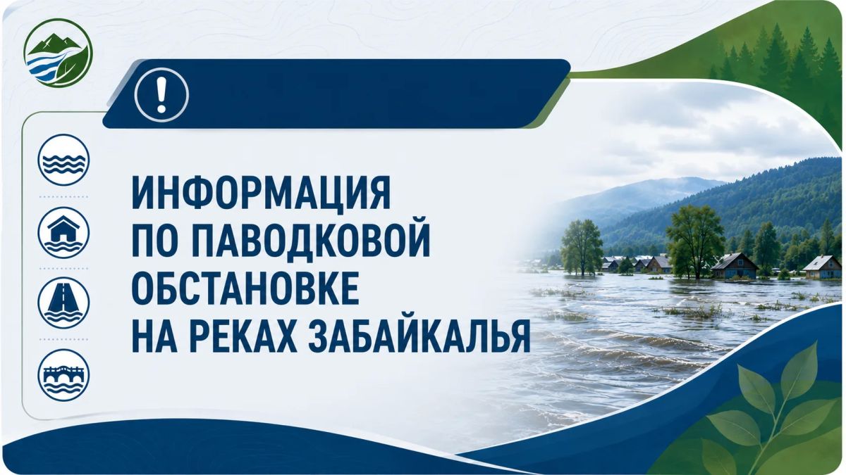 #оперативка. На реке Нерча у города Нерчинск в результате сильных дождей наблюдается формирование паводка опасного характера