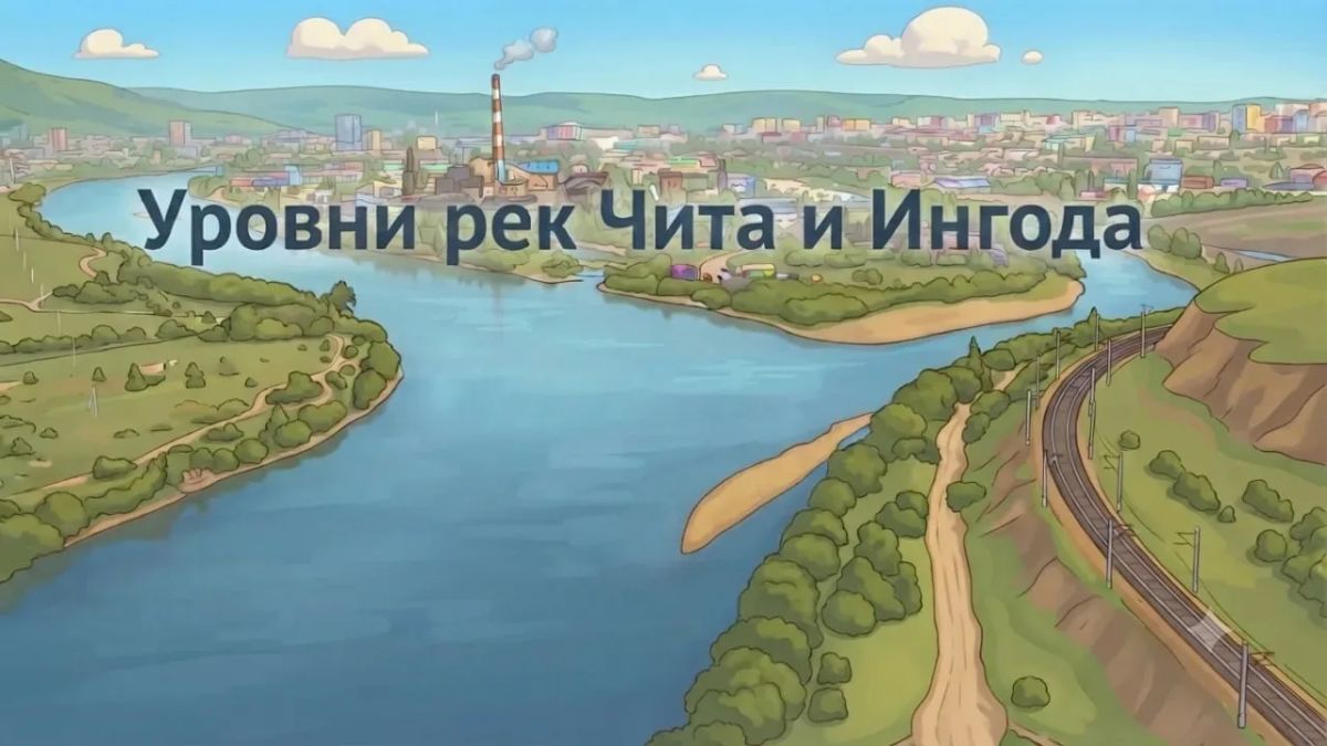Уровень рек Чита и Ингода на 8 июля