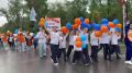 Дождь не помеха: Традиционное шествие трудовых коллективов прошло в Краснокаменске